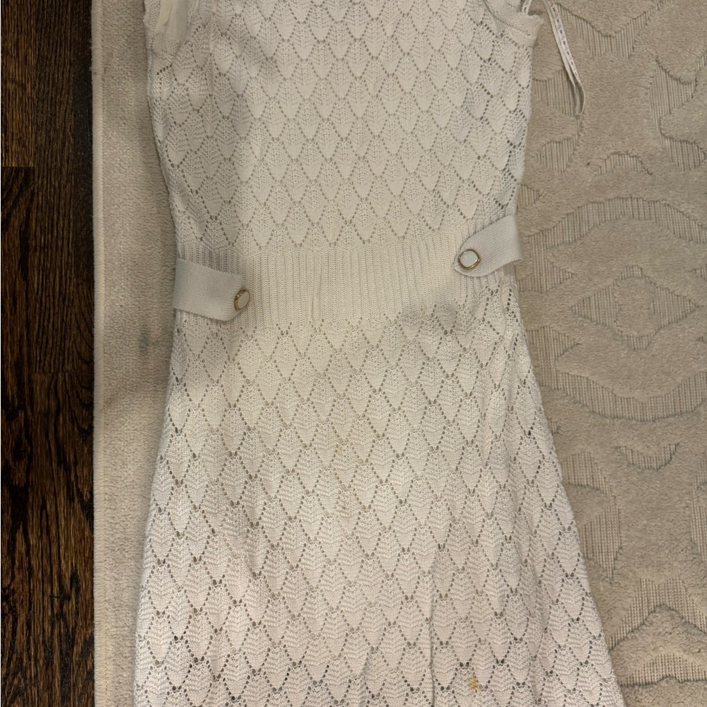Lilly Pulitzer White Sheath Midi Dress with Mock Neck - Picture 2 of 4